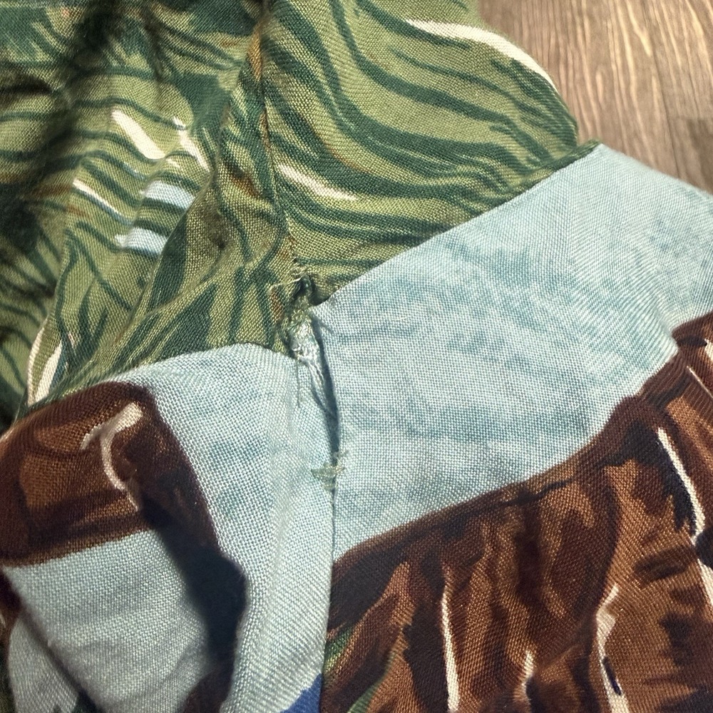 Vintage 1990s USA Wear Loop Collar Beach Hawaiian USA XXL Rayon Shirt Men's - Picture 7 of 8